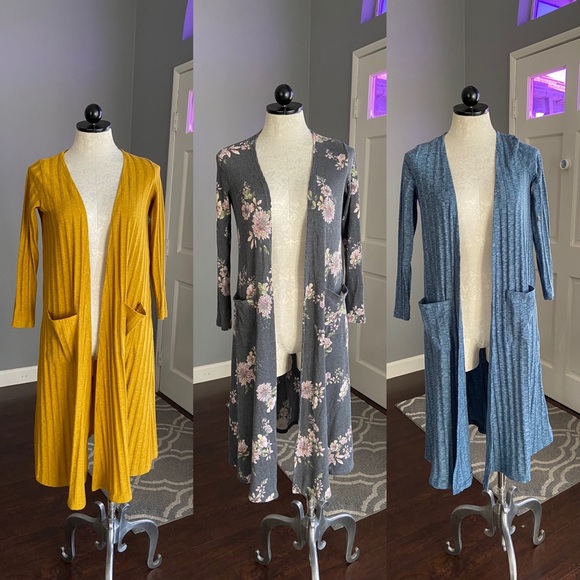 Lularoe Bundle Long Sleeve Open Front Knit Sweater - Picture 1 of 8